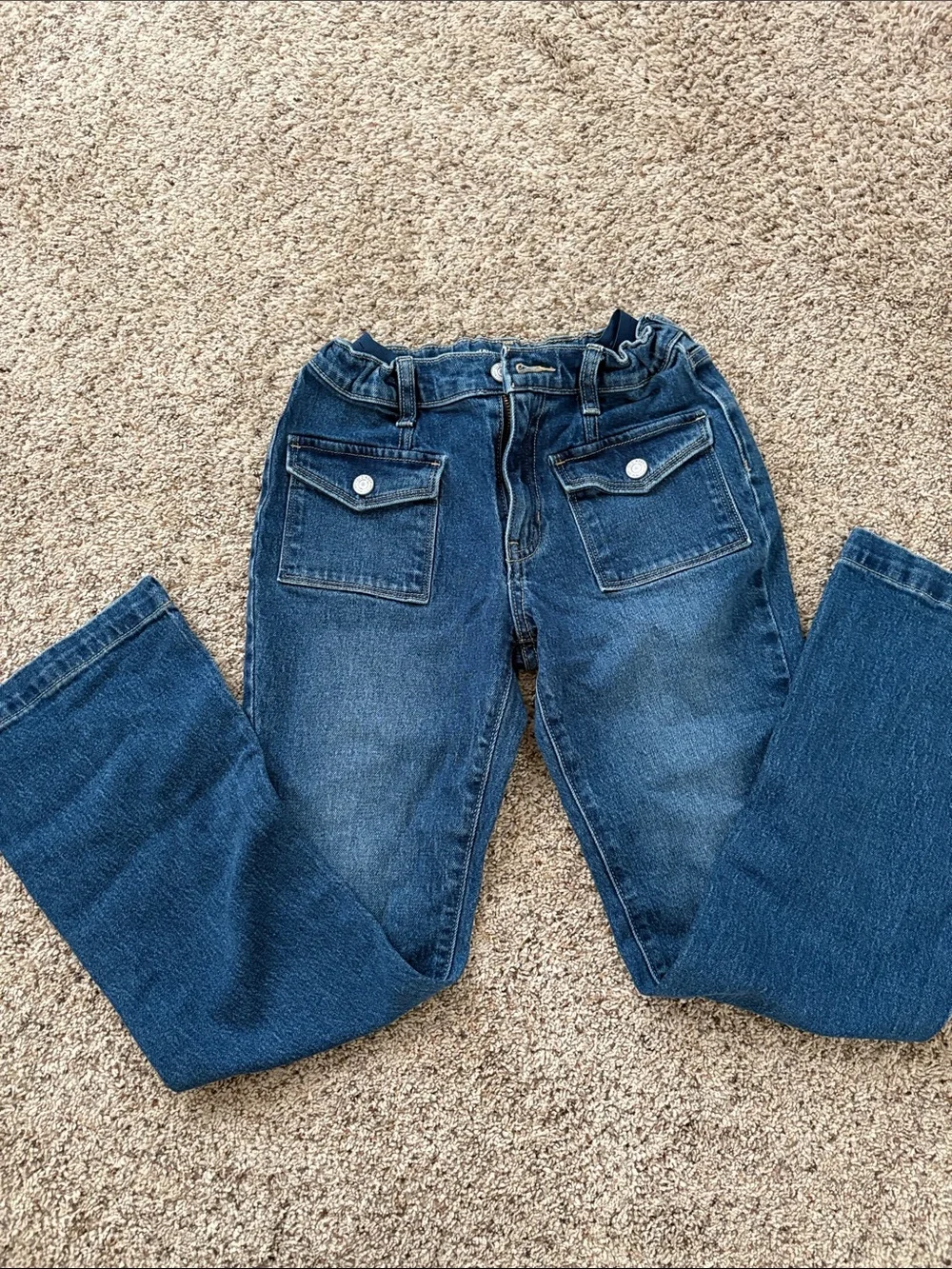 Dark Wash girls Denim Jeans - Blue